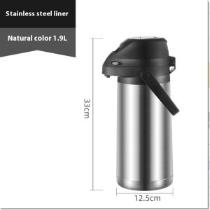 Vacuum Air Pot Coffee Pot 304 Stainless Steel Press-type Thermos Thermal Insulation Vacuum Flask with Pump Large Capacity Water Dispenser Hot and Cold