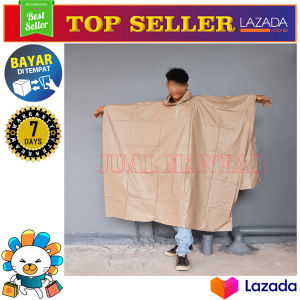 Jas Hujan Poncho Polos Raincoat Ponco Kencana Mantel Ujan Model Kelalawar Murah