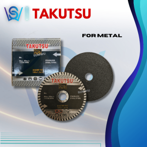TAKUTSU 4″ Cutting Disc (Green/Black) Mata Potong Besi Stainless Steel Metal Cutting (105 X 1.2 X 16mm)