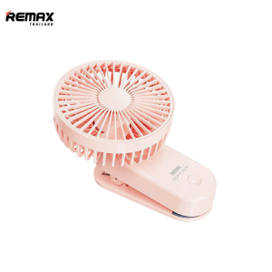Remax Fan F14 - พัดลมมือถือ ขนาดพกพา พับได้ หนีบได้ ปรับความแรงได้ 3 ระดับ