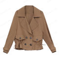 GiiMall Short jacket female trench coat Spring fried street trench coat female. 