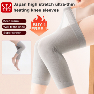 Japan High Stretch Ultra-Thin Heating Knee Sleeves Warm Knee Joint Pad Lightweight Knee Compression Sleeves