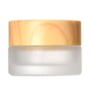 5g/10g/15g/20g/30g/50g/60g Frosted Glass Cream Jar Empty Makeup Cosmetic Container With Grain Lid for Face Cream