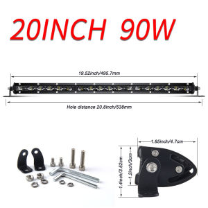 XHQ Super Bright LED Car Work Light Bar 6D Offroad Combo Led Bar for Lada Truck 4x4 SUV ATV Niva 12V 24V