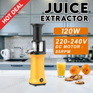 Portable Electric Juice Extractor Cold Press Juicer Machine Fruits Squeezer 120W / Pemerah Jus Elektrik