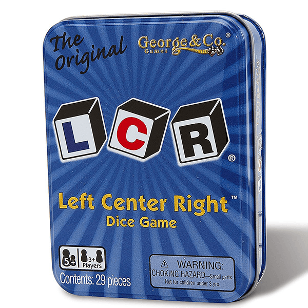 LCR Left Center Right Dice Game, Blue Tin | Lazada PH