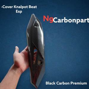 black carbon cover knalpot beat esp 2015-2019