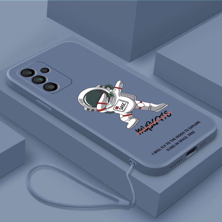 Samsung Galaxy A15 5G A25 A35 A55 5G Astronaut NASA Liquid Silicon Case ...