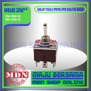 Saklar Toggle Spring on off 6pin kualitas bagus 2pcs