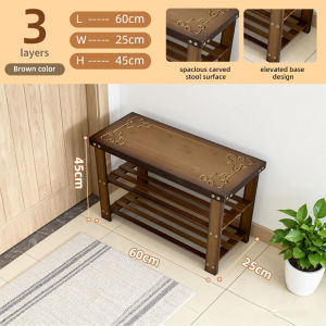YONEZAWA | Multi-layer Shoe Rack for Home Entryway Shoe Storage Shoe Cabinet with Seating for Home Entrance