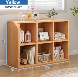 Bookshelf Storage Cabinet Floor Storage Bookcase TV Rack Display Shelf Organizer