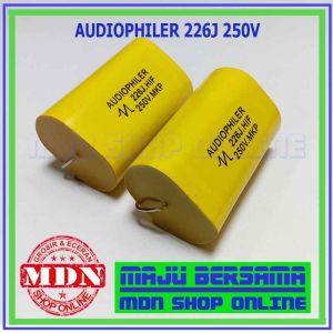 Elco Audiophiler 226 - Kapasitor 22 Uf 250V - Kapasitor Tweeter 2 pcs