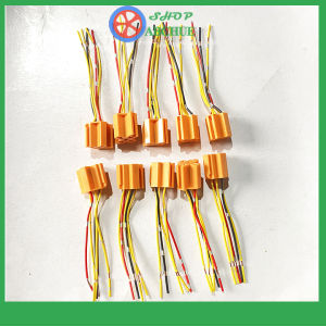 Rắc Cắm Rơ Le 4 Chân 5 Chân Màu Vàng Cam