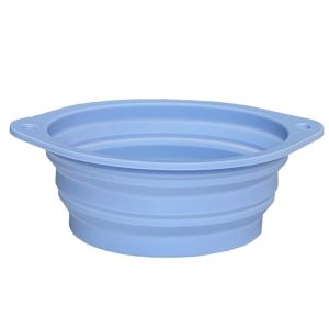 PERNEAKY Dung lượng lớn Bát silicon có thể gấp gọn Khóa tai đôi Chống rò rỉ Bát đựng nước và thức ăn Bát đựng nước Chống trơn trượt Bát ăn cho chó có thể thu gọn Du lịch ngoài trời