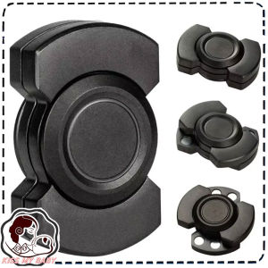 3 In 1 Fidget Spinner and Slider Combo with Click Button Metal Toy for Adult Stress Relief