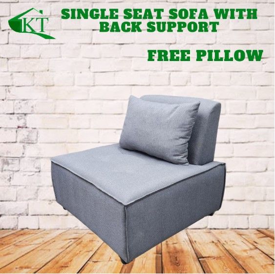 KT Furniture Modern Design Nordic Tatami Sofa 1 Seater Tofu Sofa