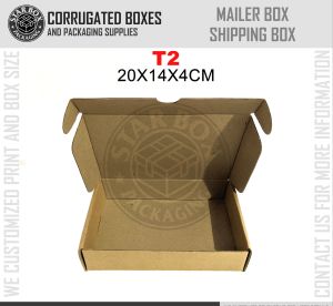 Starbox T2 T-Mailer Brown Kraft Box Mailer Box Corrugated Box Shipping Box Gift Box Packaging Box - Per Piece