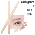 [BPOM] COLORGRAM All in one Aegyo Sal Maker - 03 REAL TONE (Pensil / Eyeliner / liner 2 langkah inovatif yang dirancang untuk membantu menonjolkan aegyo-sal) Original Korea. 