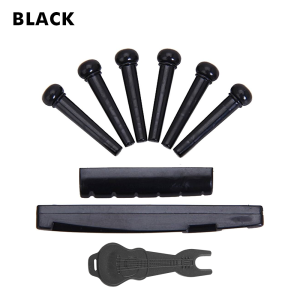 Bridge Pins RIXTON Guitar Bridge Pins with Saddle Nut for 6 & 12 String Acoustic Guitar