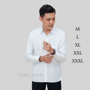 Kemaja Putih Premium Polos Kemeja Formal Kemeja putih polos pria lengan panjang Baju kantor
