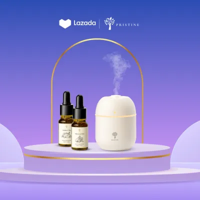 Pristine x Lazada Hotel Aroma Concentrates + Diffuser Brand Box | Special Surprise Box