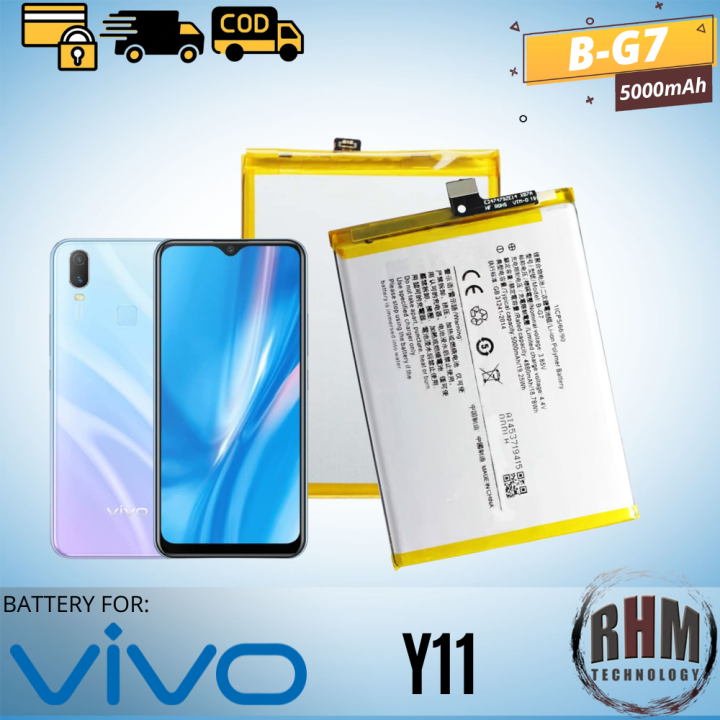 Vivo Y11 Battery | Model: B-G7 (5000mAh) Original High Quality Battery ...