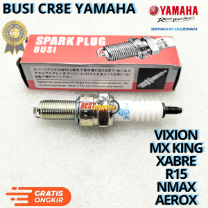 Busi ngk CR8E YAMAHA untuk motor VIXION MX KING XABRE NMAX AEROX. YGP berkulitas originla asli ori dan presisi