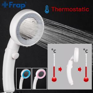 FRAP 360 degree rotation Booster shower head shower head shower head hand-held spray switch One button to stop water Y048