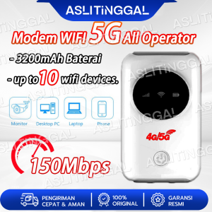 Modem MIFI Hotspot Router 5G H808+ Wireless Router 5G LTE Mini Modem 150Mbps Unlocked Bypass Hotspot Portable WIFI Router Portable Support ALL TELCO Operator Sim Card 3200mAh Battery