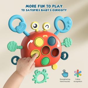 🦀Toddler Montessori Sensory Fine Motor Skills for Kids Crab For 18 Months Educational Learning for 1 Year Old Boys Girls