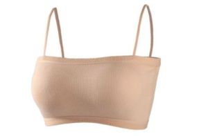 Jubys Comfort Cotton Tube Top Thread Comi Top Shoulder Strap Pad Camisoles Bra Top Innerwear
