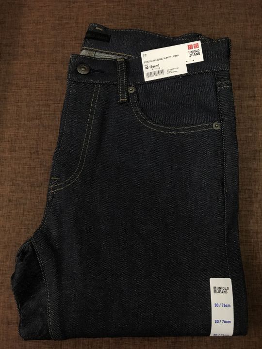 Uniqlo Selvedge Black Stretch Selvedge Jeans Uniqlo Original
