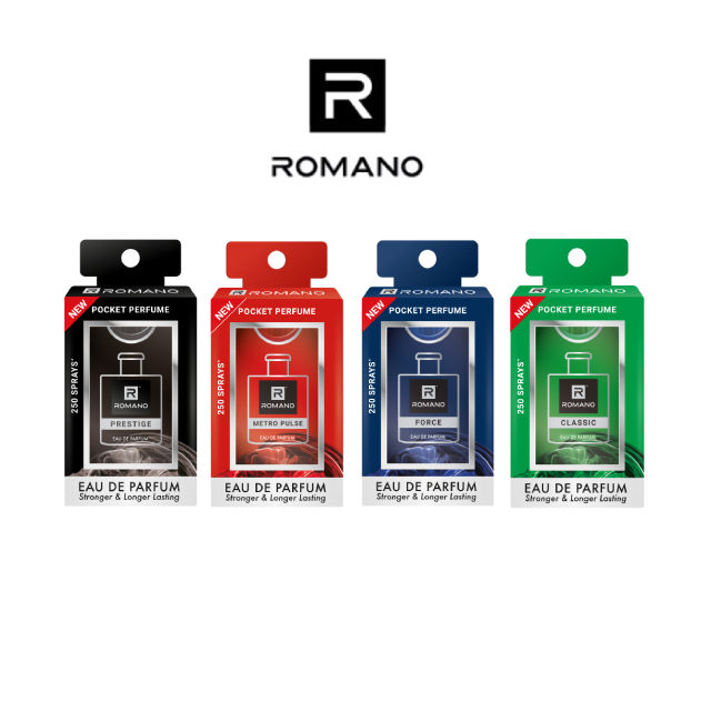 ROMANO Perfume Experience Set Longer Lasting Minyak Wangi Travel