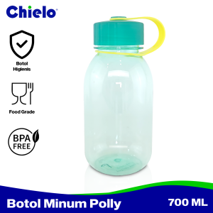Chielo Botol Minum Premium Plastik 700 ML Polly Water Bottle BPA Free CHI-POLL