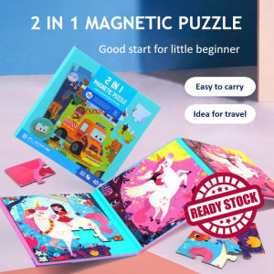 Joan Miro 2 In 1 Magnetic Jigsaw Puzzle Early Educational Learning Toy Foldable Puzzle Gift For Toddlers