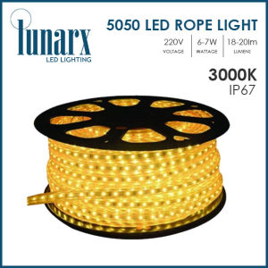 LUNARX SMD2835 LED Rope Strip Light IP67 – Weatherproof Warmwhite Jacket Type 1 Meter for Indoor & Outdoor Decor