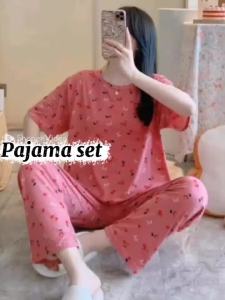 FannyFashion  Trendy Printed Terno Pajama Sleepwear