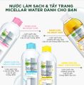 Nước Tẩy Trang Làm Sạch Sâu Dành Cho Mọi Loại Da Garnier Oil-Infused Cleansing Water For All Skin Types (400ml). 