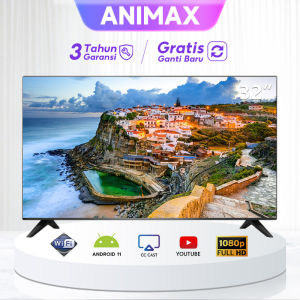 ANIMAX TV Smart Android 32 inch Smart/Digital TV-Mirroring - DVB-T2 - Browser/Youtube -LAN/WIFI