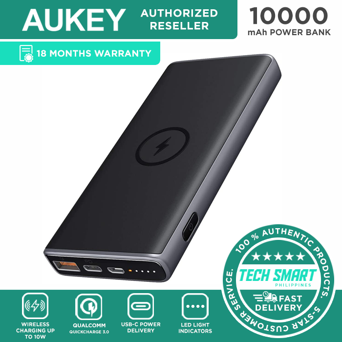 AUKEY PB-Y32 Wireless Power Bank with 18W PD Wireless Portable