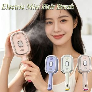 PRIMEPICKGLOBAL Anti-static Hair Care Spray Massage Comb Self-cleaning Electric Hairbrush  Spray Airbag Combs Women Girls