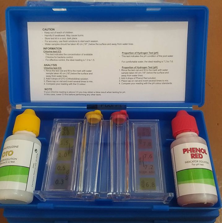 3Way Pool Water PH, Chlorine and Bromine Test Kit Lazada PH