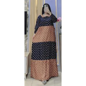 Gamis sultan motif Resleting depan busui Dress wanita dewasa terlaris