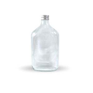 RUNE Glass Bottle 500 mL | Botol Minum Kaca Ramah Lingkungan | Botol Kopi Beling | Botol Kaca Gepeng