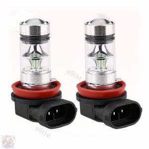 Car Headlight Fog Light LED Dual Color 55W 1500LM Waterproof Plug and Play 6000K White 4300K Yellow