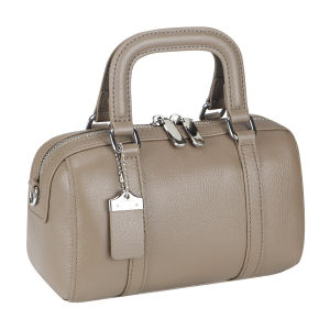 Royal Bagger Retro Handbag for Women Genuine Leather Shoulder Crossbody Bags Double Zipper Top-Handle Bag 3105