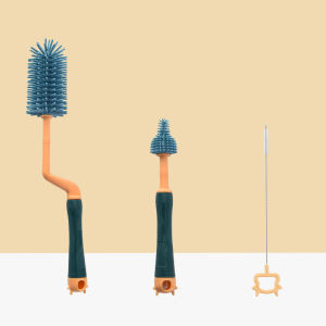 【แปรงล้างขวดนมเด็ก】ชุดแปรงซิลิโคน แปรงล้างขวดนม ชุดแปรงซิลิโคนล้างขวดนม แปรงซิลิโคนทำความสะอาดขวดนมและจุกนม MY338