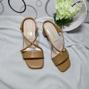 Sandal Wanita kekinian termurah/Sandal wanita hak tinggi slip on 5cm safari 27
