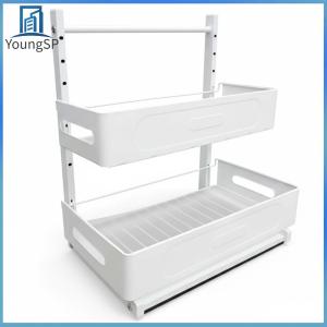 [Fast Delivery] Under Sink Organizer Pull Out Sink Shelf Easy Installation for Kitchen Bathroom