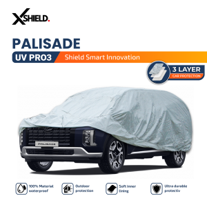 3 Layer Cover Mobil Palisade Sarung Penutup Aluminium Film Material Waterproof & Anti UV